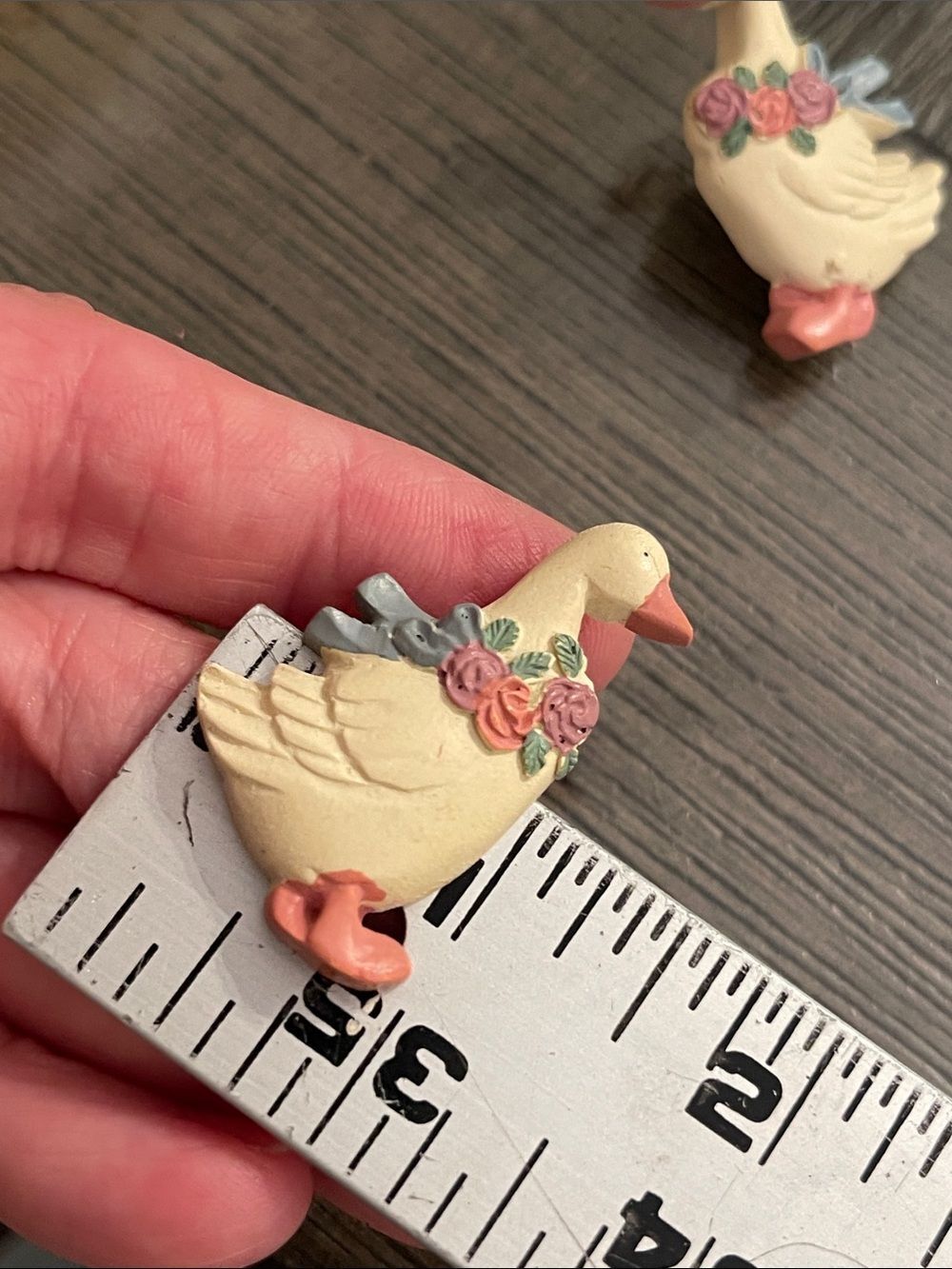 Vintage 1980s or 1990s Country-Style Goose Earrings Porch Goose Silly Goose - Picture 6 of 16